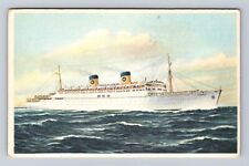 SS Homeric, Home Lines, Ship, Transportation, Antique, Vintage Souvenir Postcard picture