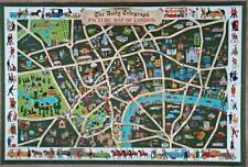 c.1950 The Daily Telegraph London Picture Map Vale Studios Geographia Pictorial picture