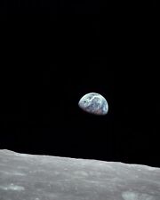APOLLO 8 EARTHRISE FROM THE MOON 8x10 PHOTOGRAPH REPRINT picture