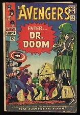 Avengers #25 VG- 3.5 Fantastic Four Dr. Doom Appearance Kirby Marvel 1966 picture