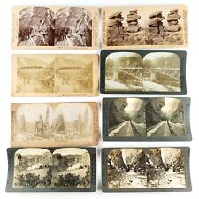 Colorado Stereoview Lot of 8 Antique Stereoscopic Photo Starter Set C1728 picture