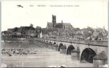 Postcard - General View and Loire Bridge - Nevers, France picture