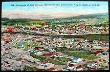 1939 Bird’s-eye View of Rock Springs Wyoming Coal District City on U.S. Hwy. 30  picture