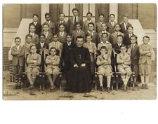 c1910s Pastor With Children Group Photo Church Religious RPPC Postcard picture