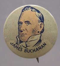 1930's JAMES BUCHANAN Cracker Jack pinback button PRESIDENT h5 picture