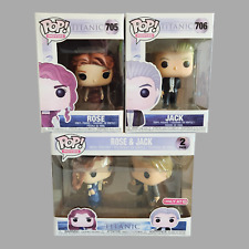 Set of 4 Funko Pop Movies Titanic #705 Rose #706 Jack & Target Exclusive 2-Pack picture
