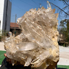43.67LB A+++Large Natural white Crystal Himalayan quartz cluster /mineralsls picture