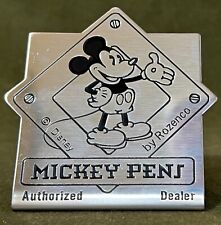 Rare Disneyland Emporium Store Sign Rozenco Mickey Pens Authorized Dealer picture
