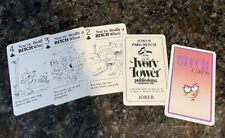 Vintage 1988 Ivory Tower Publishing Co BITCH Playing Cards Funny Gag Gift picture