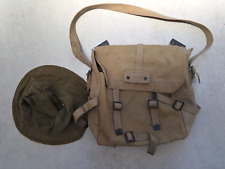 RARE 70'S  ISRAEL SHOULDER BAG & HAT IDF ARMY COMBAT SOLIDIER MILITARY ZAHAL picture