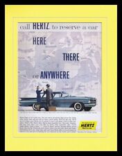 1959 Hertz Rent a Car 11x14 Framed ORIGINAL Vintage Advertisement  picture