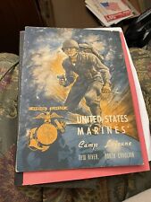 (Rare) WWII 1942-43 Pictorial History US Marines Camp Lejeune picture