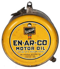 EN-AR-CO Motor Oil Metal Cut Out Can Sign 14.5x14.5 picture