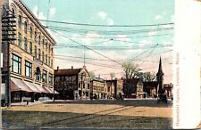 Vtg Lewiston Maine ME Haymarket Square Street View 1910s Postcard picture