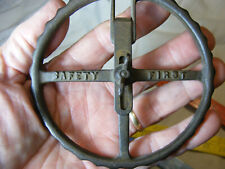 Antique Hopper Cast Iron Can Opener Marked SAFETY FIRST circa 1899 picture