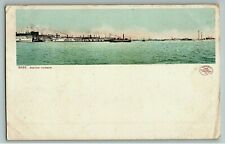 1905 Boston Harbor Postcard Ma Massachusetts Mass Boats Ships 9695 picture