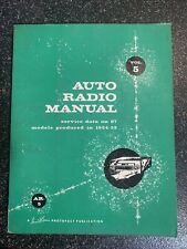Vintage 1954 To 1955 Auto Radio Manual Vol 5-Photofact Publication picture