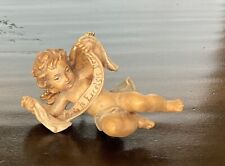 VINTAGE ANRI  NATIVITY  WOOD CARVED ANGEL GLORIA IN EXCELSIS DEO picture