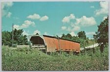 Winterset Iowa Vintage Postcard Holliwel Covered Bridge picture
