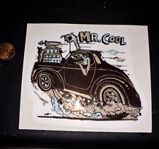 VINTAGE MR COOL Sticker Decal OLD STOCK ORIGINAL picture
