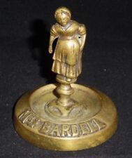 Vintage Weighted Brass Figural Paperweight - Mrs. Bardell - 2 3/4