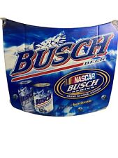 Busch NASCAR Grand National Metal Tin Beer Sign Hood HiRev 24x26” w Covering picture