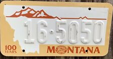 RARE ERROR 1989 MONTANA LICENSE PLATE NUMBERS MISSING PAINT picture