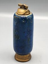 Vintage Aldo Londi Bitossi Rosenthal Netter Chinese Blue Ceramic Table Lighter picture