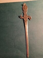 STERLING SILVER AND 14K GOLD LETTER OPENER BY R. BLACKINGTON & CO. CIRCA 1899 . picture