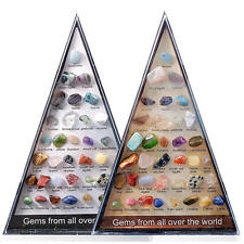 Rock Collection Box For Kids 36pcs Cool Rocks And Crystals Box For Kids present picture