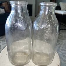 Pair Of 2 Johnson Milk Bottle Quarts picture