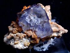 67g Natural Cube Purple FLUORITE & Dolomite Mineral Specimen/ Yaogangxian China picture