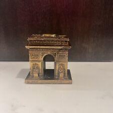Vintage Arc De Triomphe Paris France Metal Paperweight Souvenir picture