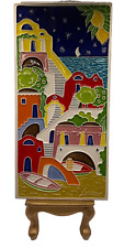 Vintage Creazioni Luciano Hand Painted Italian Pottery Wall Tile/Plaque Signed picture