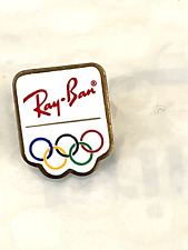Vintage 1988 Winter Olympics Calgary Alberta, Canada Pin-Sponsor: Ray-Ban picture
