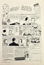 Hohner Harmonica Cartoon Vintage Oct 1934 Print Ad 8 1/2x11 picture