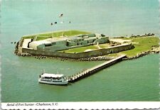 Postcard Fort Sumpter Aerial View Charleston South Carolina C43 picture