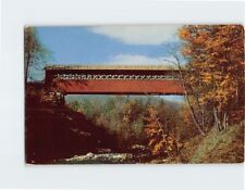 Postcard Covered Bridge At East Arlington Vermont USA picture