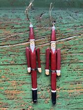 Wooden Santa Claus Christmas Ornaments Swinging Arms Long And Thin picture