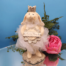 Heather Myers Spring Fling Bunny Figure Tutu Crown Rhinestones Glitter Easter picture