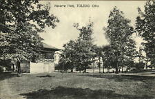 Navarre Park Toledo Ohio~ bandstand pavilion~ c1910 vintage postcard picture