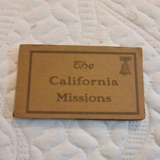 C. 1930s California Missions Landscape Postcard Book. Complete.  Sepia. picture