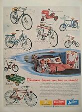 1954 vintage Roadmaster Bicycle Print Ad, Christmas Dreams Come True Print Ad  picture