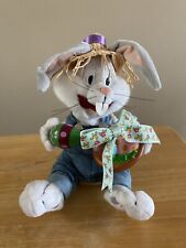 Gemmy Looney Tunes Bugs Bunny Farmer Easter Singing Plush Industries 2004￼ picture