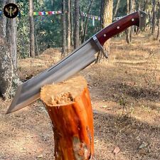15 Inch Aesthetic Handmade Single Handed Machete with Leather Sheath picture