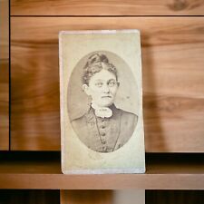 Antique Victorian Cabinet Card Portrait of Woman, Salem, NY picture