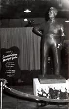 Tribute sculpture of Senator Everett Dirksen by David Laughlin ~ RPPC postcard picture
