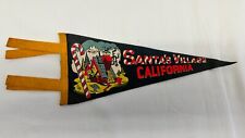 Vintage Santa’s Village California Souvenir Felt Pennant 12” picture