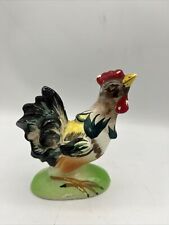 Vintage Mid Century Ceramic Rooster Figurine Made In Japan Hand Painted Cottage picture