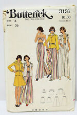Vintage Butterick 3131~size 14~Bust 36~Misses blouse~Halter~Top~skirt~pant~uncut picture